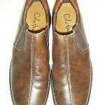 COLE HAAN “Zeno” Tortoise Brown Leather CENTER STITCH Slip-On LOAFERS MEN’S 9M