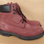 Timberland 6 Inch Premium Boots Burgundy $180 Men Size 10