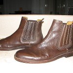 Cole Haan Dark Brown Pull-On Ankle Leather Men’s Boots Sz  9