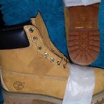 Men’s Timberland Boots 6 inch Premium Nubuck waterproof in wheat 10061 size 9