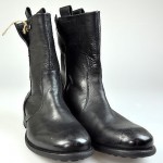 $395 NEW Diesel Black Leather Boots Eu 42 US 8.5