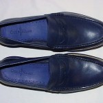 Cole Haan Lunargrand Penny Loafers, Leather Upper, Peacoat/Cobalt, 11 M, New