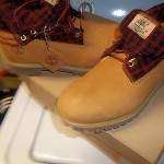 Brand New Roll Down Timberland Boot with Plaid Size 10.5 A Must Have