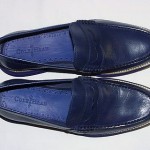 Cole Haan Lunargrand Penny Loafers, Leather Upper, Peacoat/Cobalt, 10 M, New