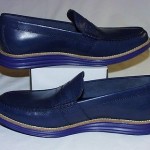 Cole Haan Lunargrand Penny Loafers, Leather Upper, Peacoat/Cobalt, 10 M, New