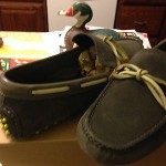 BRAND NEW MENS COLE HAAN AIR GRANT DRIVING MOCOSIN GRAY SUDE SIZE 9M