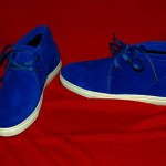 NEW HUGO ORANGE HUGO BOSS royal blue suede leather boots EURO 43  US 10