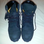 Timberland 6 Inch Premium Boot Waterproof Black Nubuck Size 9 used