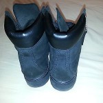 Timberland 6 Inch Premium Boot Waterproof Black Nubuck Size 9 used