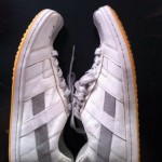 Diesel Mens Shoes 8.5 8 1/2 White Sneakers Casual Gray Stripes