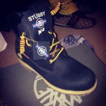 Limited Edition Timberland 6″ Boots Black Stussy ONLY HAVE SIZE 13