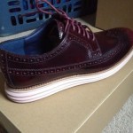 Cole Haan ‘Lunargrand Long Wingtip’ Oxford Sz 11 M in “Tawny” Burgundy $228