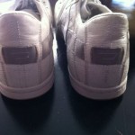 Diesel Mens Shoes 8.5 8 1/2 White Sneakers Casual Gray Stripes