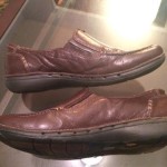 Clarks Unstructured Sz 9m Brown Leather