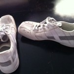 Diesel Mens Shoes 8.5 8 1/2 White Sneakers Casual Gray Stripes