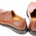 Cole Haan C06402 10 saddle tan brown leather Slip On Moc Stretch Loafer shoe New