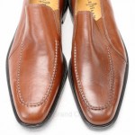 Cole Haan C06402 10 saddle tan brown leather Slip On Moc Stretch Loafer shoe New