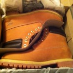 Timberland Mens 6 Inch Boot Wht/ble Sz.12