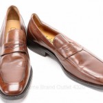 Cole Haan Camden Penny C07514 9.5 mahogany brown leather Loafer Apron shoe New