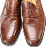 Cole Haan Camden Penny C07514 9.5 mahogany brown leather Loafer Apron shoe New