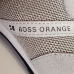 NIB HUGO BOSS Orange Vintage Orlet Sneaker Open White #50244402-120 US Size 9 M