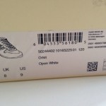 NIB HUGO BOSS Orange Vintage Orlet Sneaker Open White #50244402-120 US Size 9 M