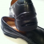 COLE HAAN Loafer Matte Black Leather Slip On Shoes Nike Air Sole 10M Retail $158
