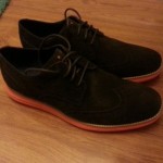 NEW COLE HAAN LUNARGRAND WINGTIP MENS 10.5 LACE-UP SUEDE SHOES BROWN $198+