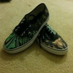 Vans Authentic US 9.5 Custom Culture On Old Skool Era Slip TNT 106 Black