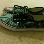 Vans Authentic US 9.5 Custom Culture On Old Skool Era Slip TNT 106 Black