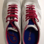 NIB HUGO BOSS Orange Vintage Orlet Sneaker Open White #50244402-120 US Size 9 M