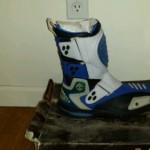 Timberland motorcycle biker  boots new with box blue black white size 9