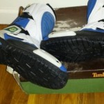 Timberland motorcycle biker  boots new with box blue black white size 9