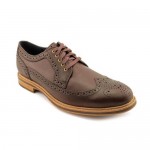 Cole Haan Cooper Sq. Wingtip Mens Size 9 Brown Wingtip Leather Oxfords Shoes