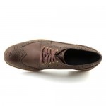 Cole Haan Cooper Sq. Wingtip Mens Size 9 Brown Wingtip Leather Oxfords Shoes