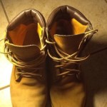 TIMBERLAND BEIGE ANKLE LEATHER BOOTS MENS SIZE 10.5 No Reserve