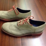 Cole Haan New Wingtip Great Jones Khaki Brick Oxford   $198 8.5