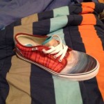 Vans Shoes Blue/White/Orange Size 10.5