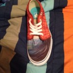 Vans Shoes Blue/White/Orange Size 10.5