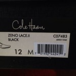 Cole Haan Mens Shoes $150 NEW Zeno Lace Black Leather Oxford 12m