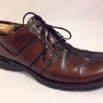 CLARKS “Touareg” Brown Burnished Leather Mens Oxford Shoes Sz 14 M
