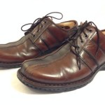 CLARKS “Touareg” Brown Burnished Leather Mens Oxford Shoes Sz 14 M