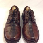 CLARKS “Touareg” Brown Burnished Leather Mens Oxford Shoes Sz 14 M
