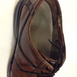 CLARKS “Touareg” Brown Burnished Leather Mens Oxford Shoes Sz 14 M