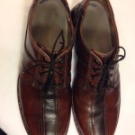 CLARKS “Touareg” Brown Burnished Leather Mens Oxford Shoes Sz 14 M