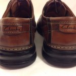 CLARKS “Touareg” Brown Burnished Leather Mens Oxford Shoes Sz 14 M