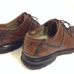 CLARKS “Touareg” Brown Burnished Leather Mens Oxford Shoes Sz 14 M