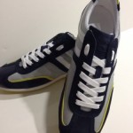 NIB HUGO BOSS Orange Vintage Casual Silvans Mens Sneakers Open Blue US Size 9 M