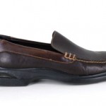 Cole Haan Nike Air Loafers 11 M Brown Two-Tone Leather Contrast Stitch Slip-Ons