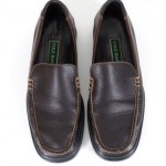 Cole Haan Nike Air Loafers 11 M Brown Two-Tone Leather Contrast Stitch Slip-Ons